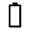 Battery 0 Bar Icon from Outlined Line - Material Symbols Set