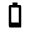 Battery 1 Bar Icon from Material Pro Line Set