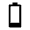 Battery 1 Bar Icon from Outlined Line - Material Symbols Set