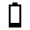 Battery 1 Bar Fill Icon from Sharp Fill - Material Symbols Set