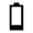 Battery 1 Bar Icon from Sharp Line - Material Symbols Set