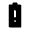 Battery Alert Fill Icon from Rounded Fill - Material Symbols Set