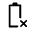 Battery Error Icon from Rounded Line - Material Symbols Set