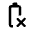 Battery Error Icon from Rounded Line - Material Pro Set