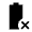 Battery Error Fill Icon from Sharp Fill - Material Symbols Set