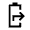 Battery Share Fill Icon from Sharp Fill - Material Symbols Set