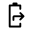 Battery Share Icon from Rounded Line - Material Symbols Set