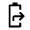 Battery Share Icon from Outlined Line - Material Symbols Set