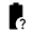 Battery Unknown Fill Icon from Sharp Fill - Material Symbols Set