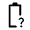 Battery Unknown Icon from Rounded Line - Material Symbols Set