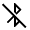 Bluetooth Disabled Fill Icon from Sharp Fill - Material Symbols Set