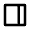 Dock To Left Icon from Outlined Line - Material Pro Free Set