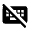 Keyboard Off Fill Icon from Rounded Fill - Material Pro Free Set