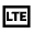 Lte Mobiledata Badge Icon from Sharp Line - Material Pro Free Set