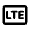 Lte Mobiledata Badge Icon from Rounded Line - Material Pro Free Set