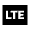 Lte Mobiledata Badge Fill Icon from Sharp Fill - Material Pro Free Set