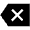 Backspace Sharp Icon from Ionic Sharp Set