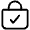 Bag Check Outline Icon from Ionic Outline Set