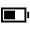 Battery Half Sharp Icon from Ionic Sharp Set