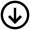 Arrow Down Circle Icon from Atlas Line Set