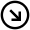Arrow Down Right Circle Icon from Atlas Line Set