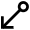 Circle Arrow Down Left Icon from Atlas Line Set