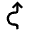 Curve Left Arrow Up Icon from Atlas Line Set