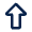 Large Arrow Up Line Icon from Mingcute Line Set