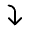 Arrow To Down Left Icon from Solar Linear Set