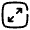 Maximize Square Minimalistic Icon from Solar Broken Set