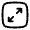 Maximize Square Minimalistic Icon from Solar Linear Set