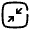 Minimize Square Minimalistic Icon from Solar Broken Set