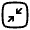 Minimize Square Minimalistic Icon from Solar Linear Set