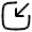 Square Top Up Icon from Solar Linear Set