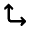 Arrow Bottom Left Corner Icon from Rounded Line - Material Pro Set