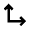 Arrow Bottom Left Corner Icon from Material Pro Line Set