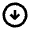 Arrow Circle Down Icon from Outlined Line - Material Pro Set