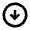 Arrow Circle Down Icon from Sharp Line - Material Pro Set