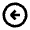 Arrow Circle Left Icon from Outlined Line - Material Pro Set