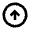 Arrow Circle Up Icon from Sharp Line - Material Pro Set