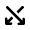 Arrow Crossover Down Icon from Rounded Line - Material Pro Set