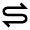 Arrow Curvy Both Direction Icon from Sharp Line - Material Pro Set