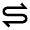 Arrow Curvy Both Direction Fill Icon from Sharp Fill - Material Pro Set