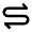 Arrow Curvy Both Direction Fill Icon from Outlined Fill - Material Pro Set