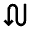 Arrow Curvy Down Left Icon from Material Pro Line Set