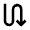 Arrow Curvy Down Right Fill Icon from Outlined Fill - Material Pro Set