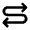 Arrow Curvy Left Right Alt Fill Icon from Outlined Fill - Material Pro Set