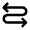 Arrow Curvy Left Right Fill Icon from Outlined Fill - Material Pro Set