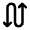 Arrow Curvy Up Down Icon from Rounded Line - Material Pro Set