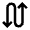Arrow Curvy Up Down Icon from Sharp Line - Material Pro Set